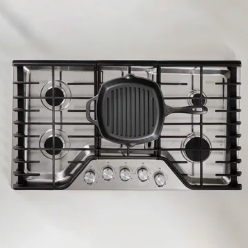 Victoria fyrkantig grillpanna gjutjärn enameled - 44,1x28,4 cm - Victoria