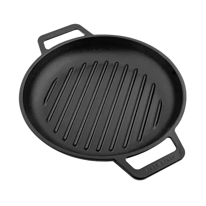 Victoria grillpanna gjutjärn två handtag enameled - Ø25 cm - Victoria