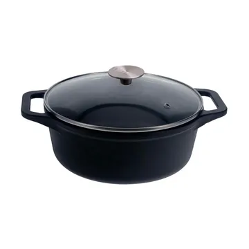 Victoria gryta gjutjärn glaslock enameled - 3,8 L - Victoria
