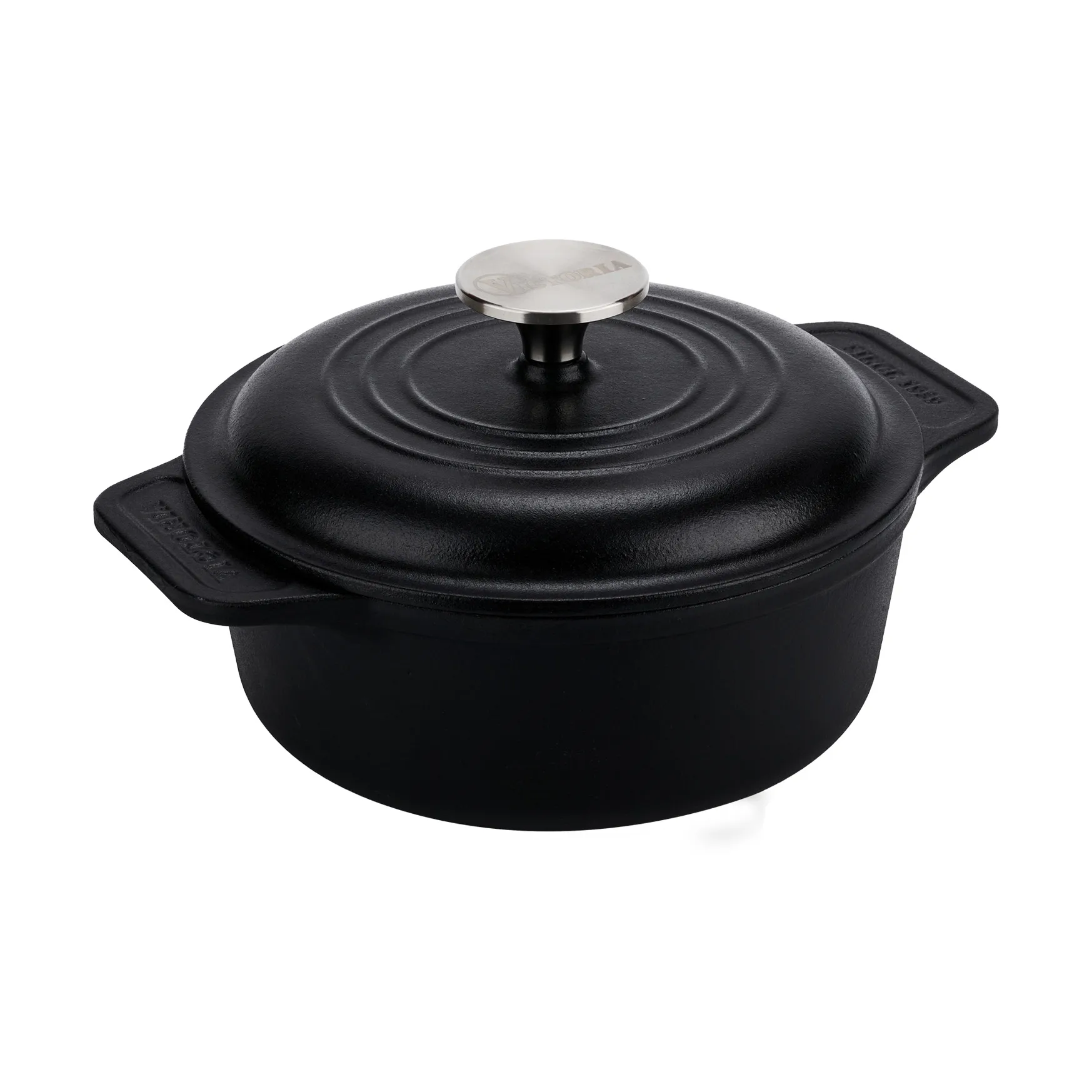 Victoria gryta gjutjärn pre-seasoned, 1,9 L Victoria