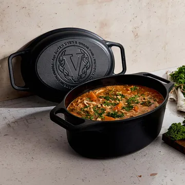 Victoria gryta och brödpanna gjutjärn enameled - 2 delar - Victoria