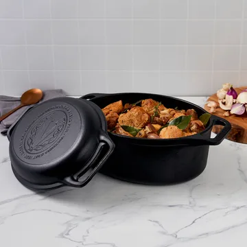 Victoria gryta och brödpanna gjutjärn enameled - 2 delar - Victoria