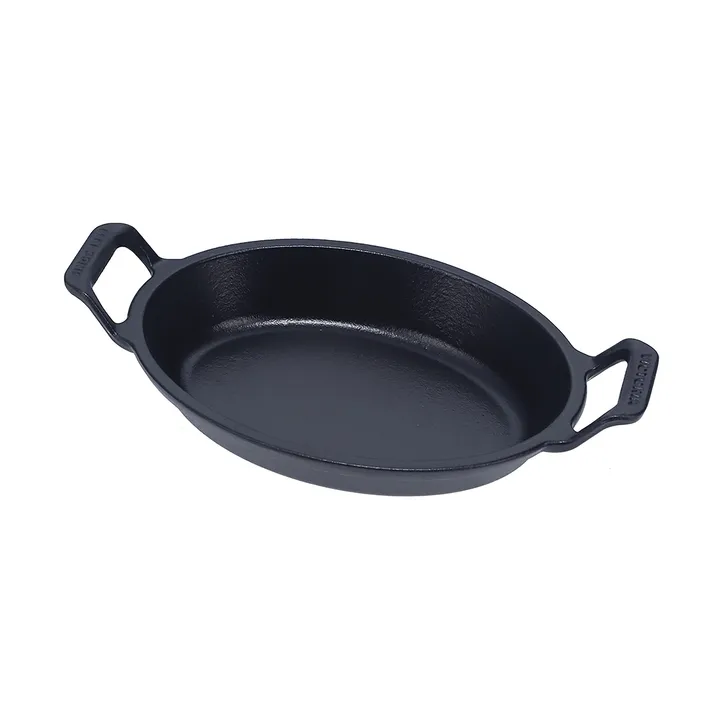 Victoria oval gryta gjutjärn pre-seasoned - 27,1x15,5 cm - Victoria