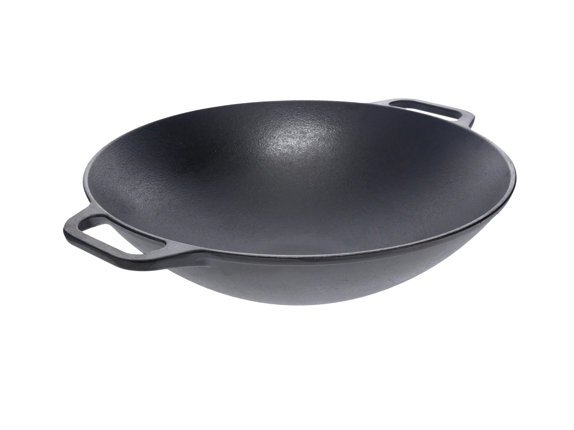 Wokpanna gjutjärn 36 cm, Svart Victoria