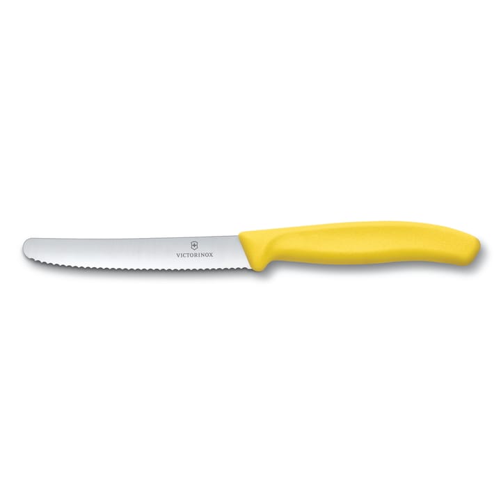 Swiss Classic korv-/tomatkniv 11 cm - Gul - Victorinox