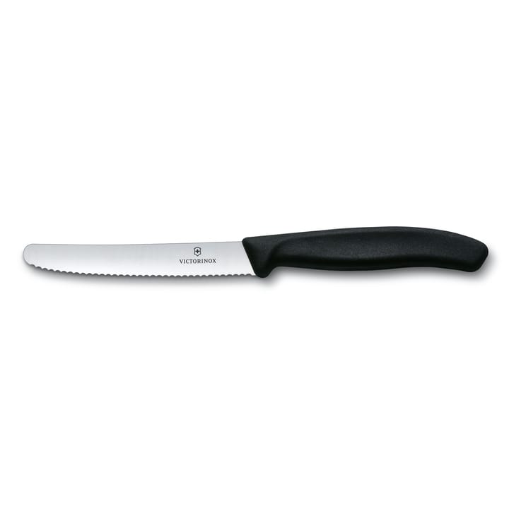 Swiss Classic korv-/tomatkniv 11 cm - Svart - Victorinox