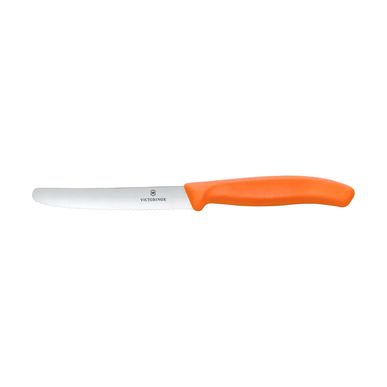Victorinox Swiss Classic korv-/tomatkniv tandad 11 cm Orange