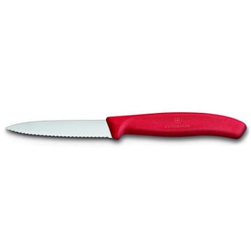 Läs mer om Victorinox Victorinox grönsak- & skalkniv vågig 8 cm Röd