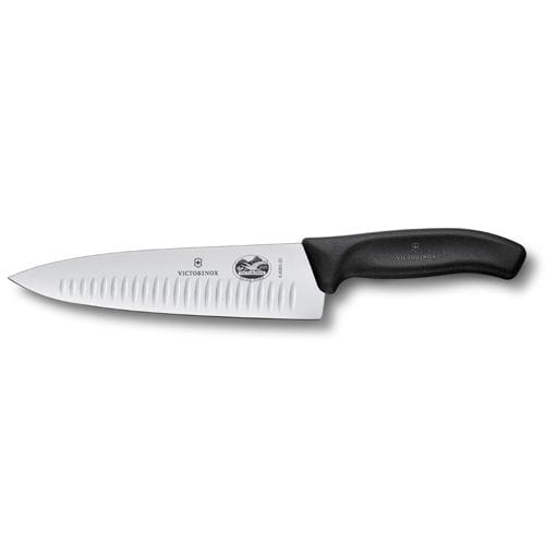 Victorinox kockkniv räfflad 20 cm, Svart Victorinox