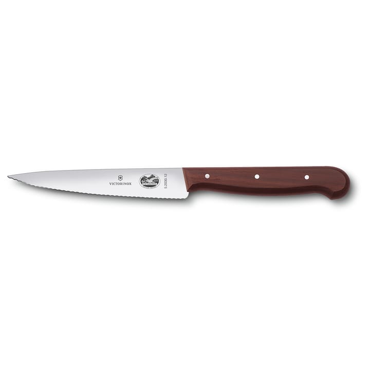 Victorinox kockkniv vågtandad 12 cm, Furu Victorinox