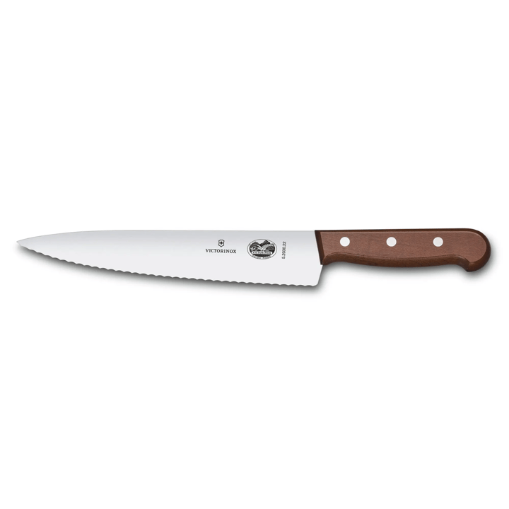 Victorinox kockkniv vågtandad 22 cm, Furu Victorinox