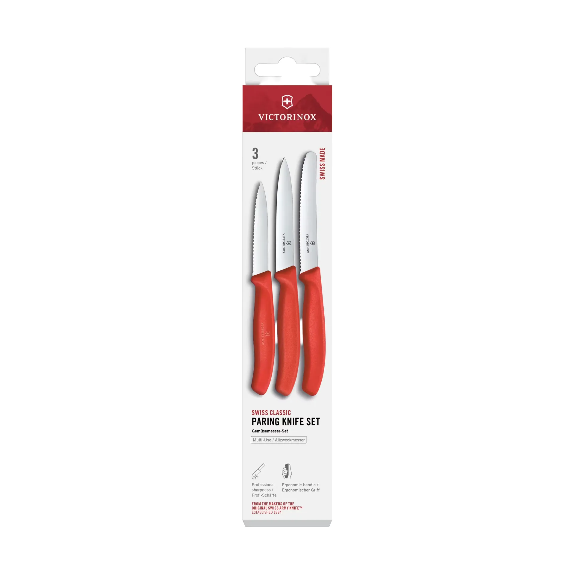 Victorinox Swiss Classic skalknivsset 3-delar, Svart Victorinox