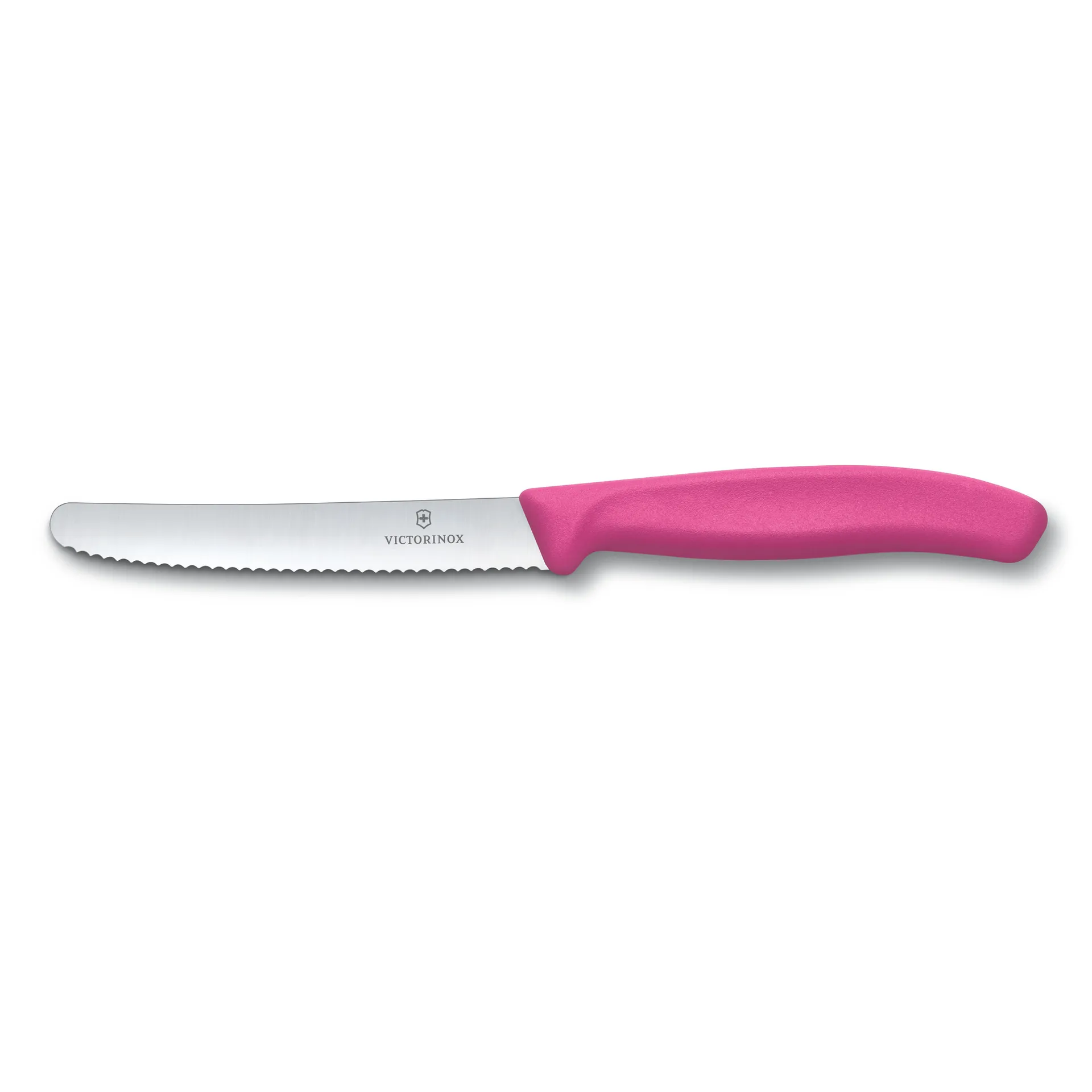 Victorinox tomatkniv vågtandad 11 cm, Rosa Victorinox