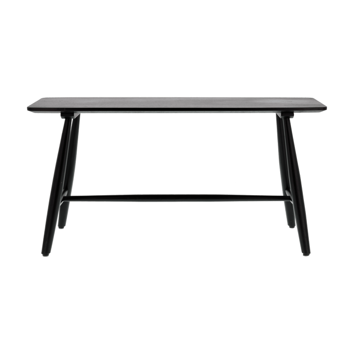 Bast bänk 90x28x45 cm, Svart massiv ek Villa Collection