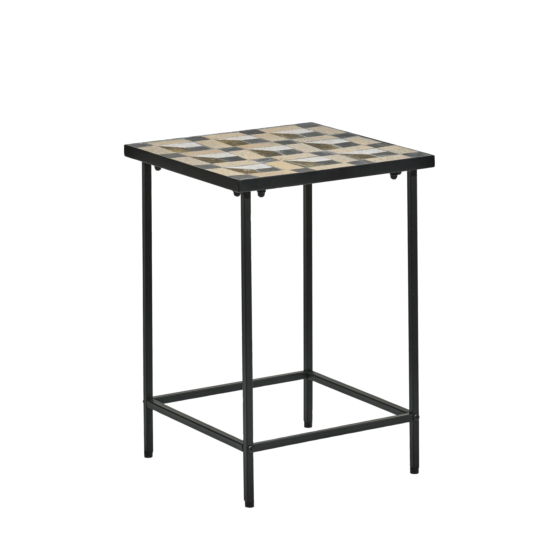 Karv sidobord 38x38 cm, Svart Villa Collection