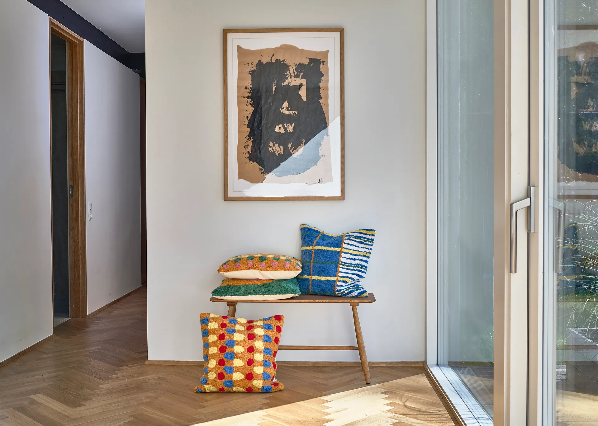 Styles kudde 45x45 cm, Blue Villa Collection