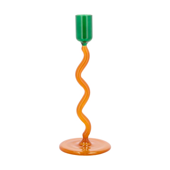 Styles ljusstake 19,6 cm, Green-amber Villa Collection