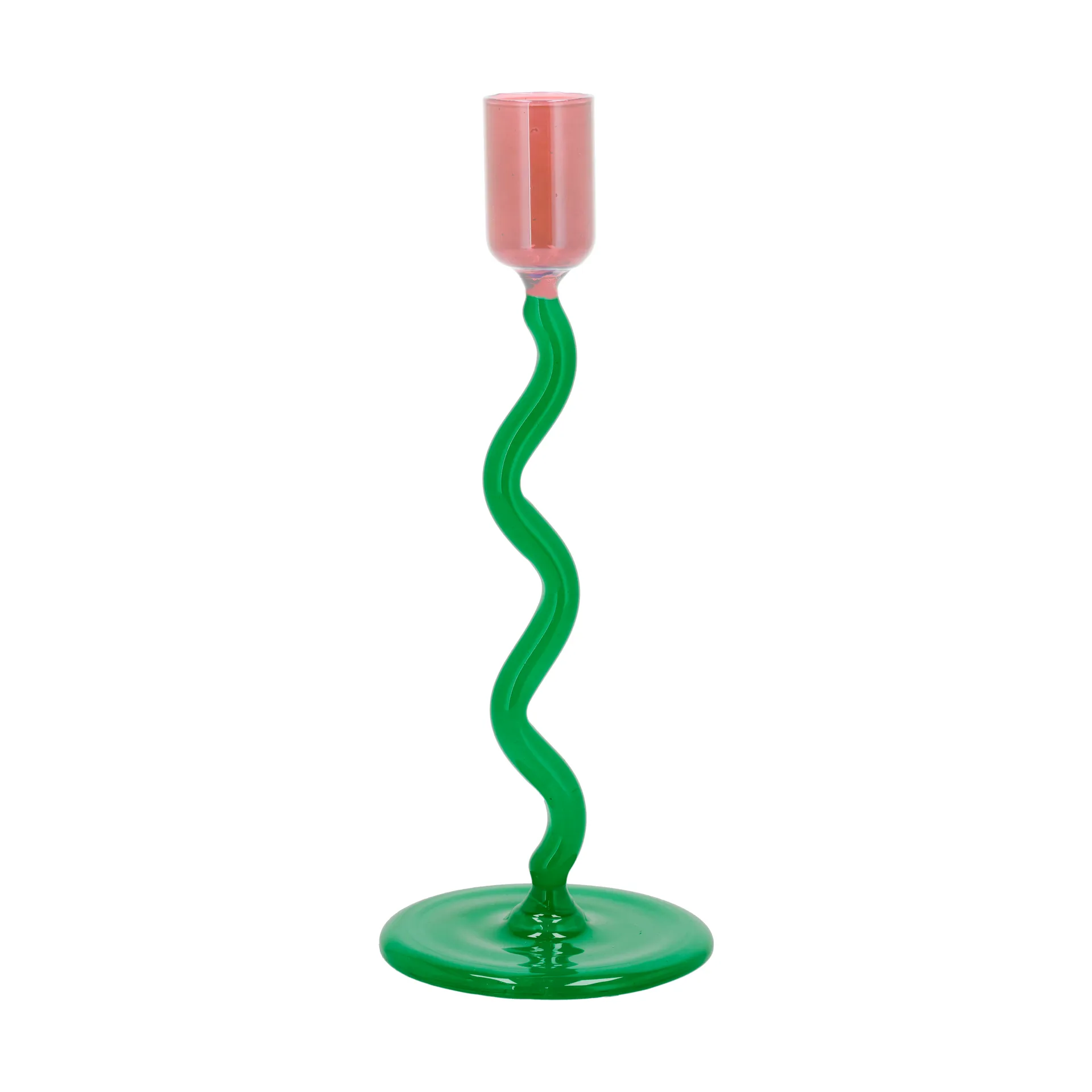 Styles ljusstake 19,6 cm, Green-pink Villa Collection