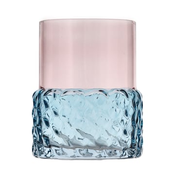 Läs mer om Villa Collection Styles värmeljusstake Ø7,7x10 cm Blå-rosa