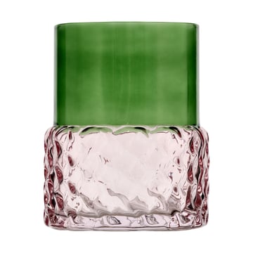 Läs mer om Villa Collection Styles värmeljusstake Ø7,7x10 cm Grön-rosa