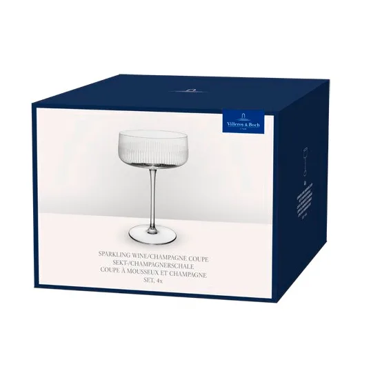 Afina champagne coupeglas, Transparent, 12 cl, 4-pack Villeroy & Boch