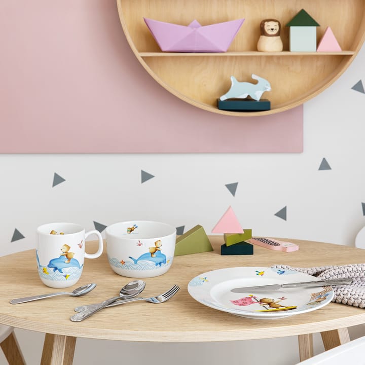 Happy as a Bear barnservis och bestick, 7 delar Villeroy & Boch