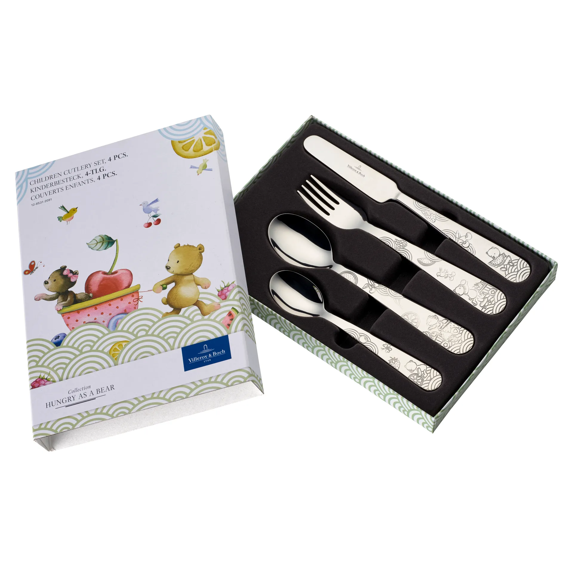 Hungry as a Bear barnbestick 4 delar, Rostfritt stål Villeroy & Boch