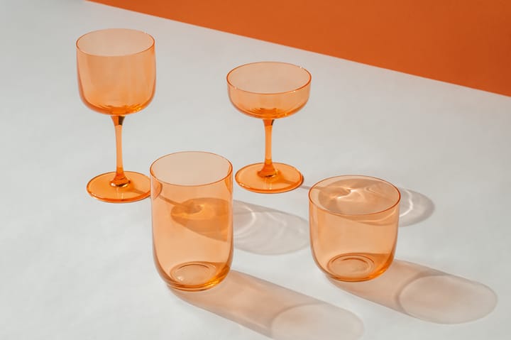 Like champagneglas coupe 10 cl 2-pack, Apricot Villeroy & Boch