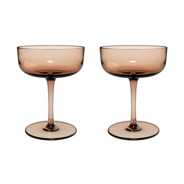 Villeroy & Boch Like champagneglas coupe 10 cl 2-pack Clay
