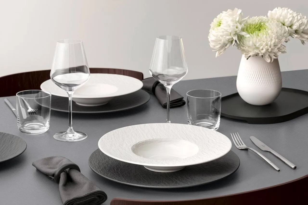 Manufacture Ice pastatallrik, Vit, Ø28 cm Villeroy & Boch