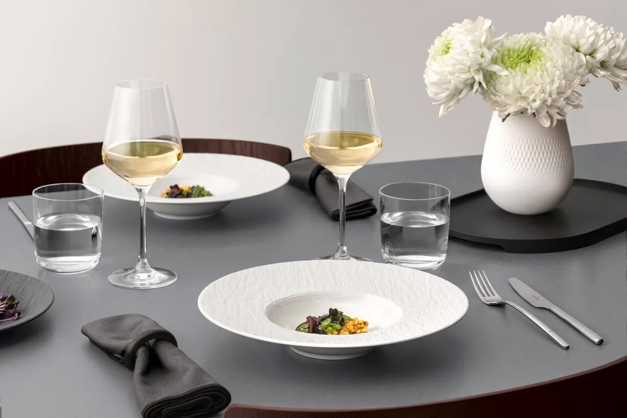 Manufacture Ice pastatallrik, Vit, Ø28 cm Villeroy & Boch