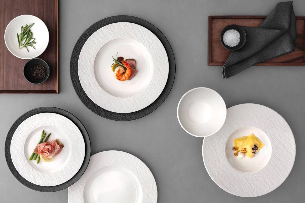 Manufacture Ice tallrik, Vit, Ø21,7 cm Villeroy & Boch