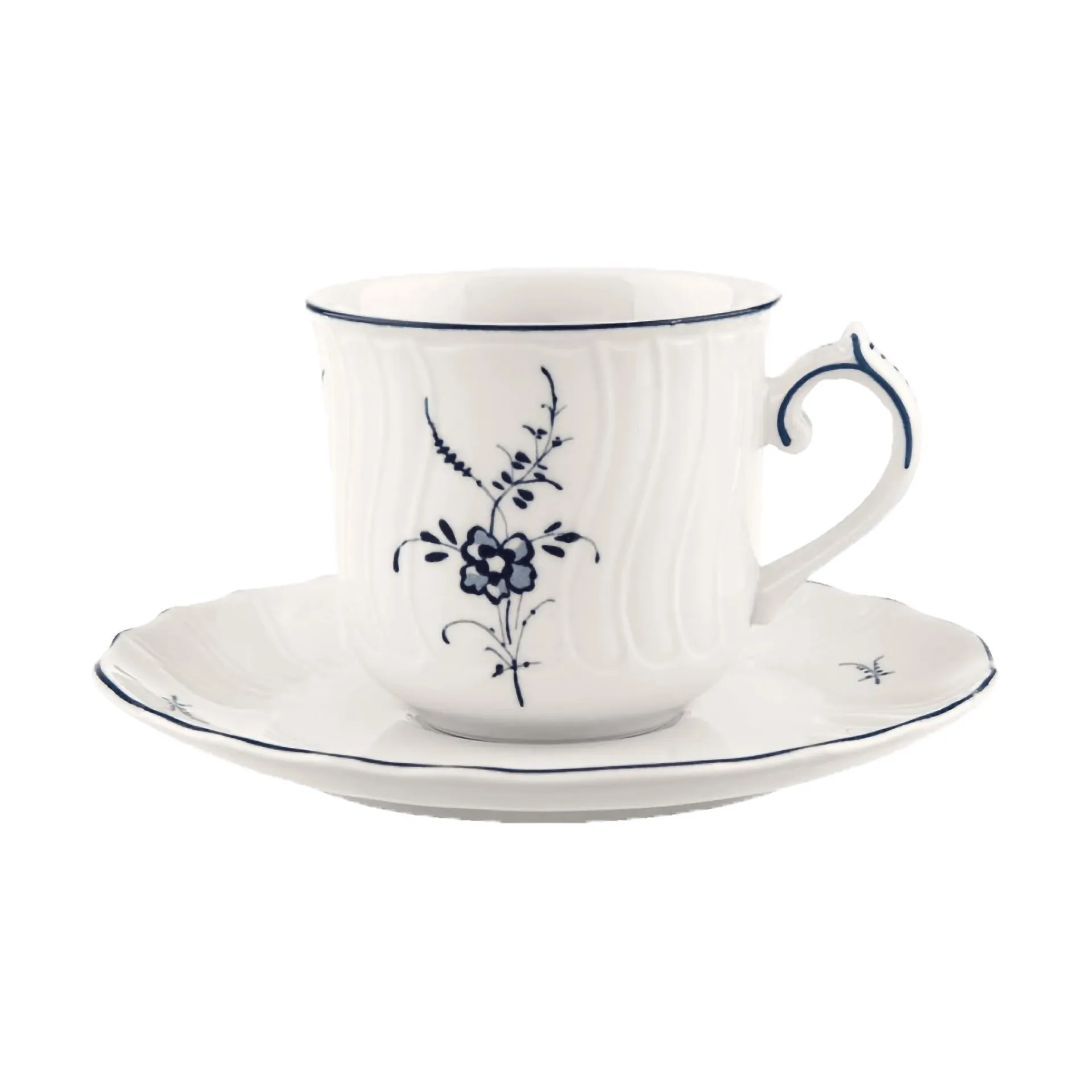 Old Luxembourg kopp med fat 12 cl, Vit Villeroy & Boch