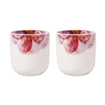 Läs mer om Villeroy & Boch Rose Garden kopp 29 cl 2-pack Vit