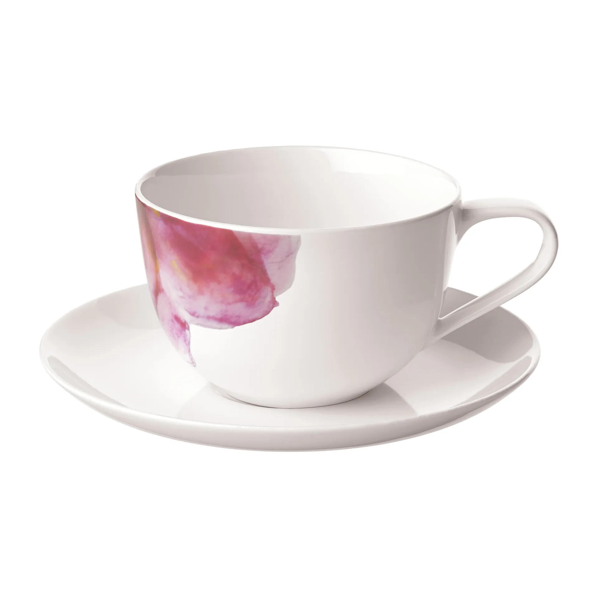 Rose Garden kopp med fat, Vit Villeroy & Boch