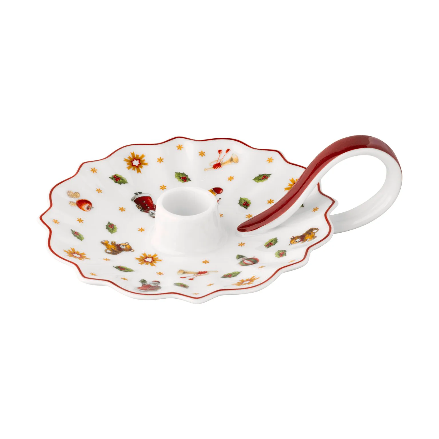 Villeroy & Boch Toy's Delight ljusstake Vit-röd