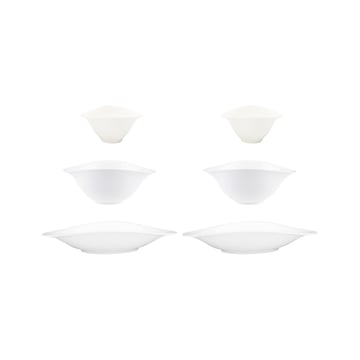 Villeroy & Boch Vapiano skåltrio 6-pack vit