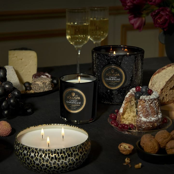 Maison Noir 3-wick Tin doftljus 40 timmar, Crisp Champagne Voluspa