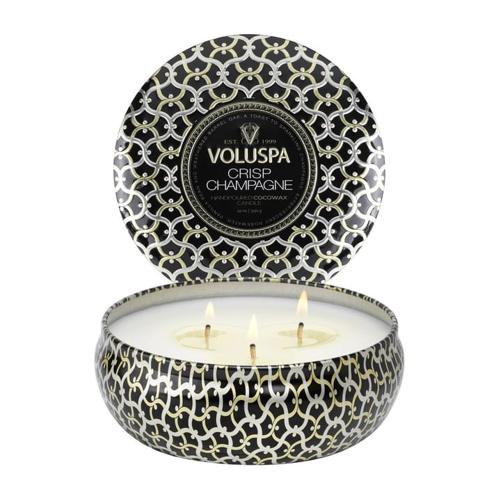 Maison Noir 3-wick Tin doftljus 40 timmar, Crisp Champagne Voluspa