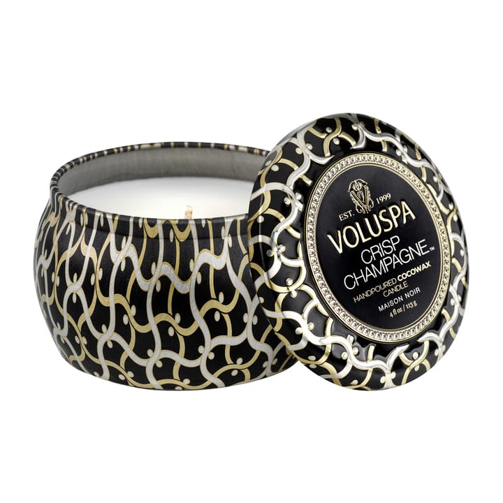 Maison Noir Mini Tin doftljus 25 timmar - Crisp Champagne - Voluspa