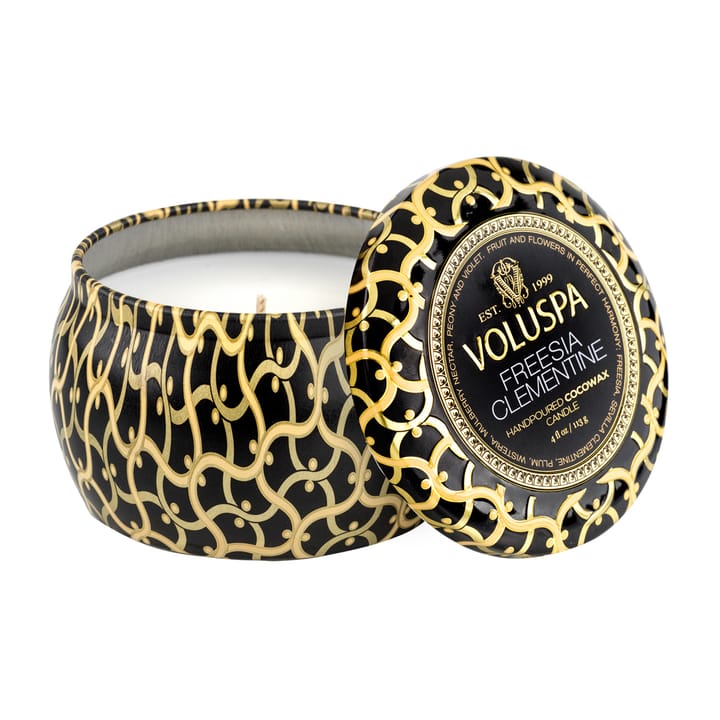 Maison Noir Mini Tin doftljus 25 timmar, Freesia Clementine Voluspa