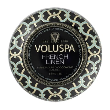 Maison Noir Mini Tin doftljus 25 timmar - French Linen - Voluspa