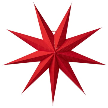 Watt & Veke Aino julstjärna slim röd 100 cm