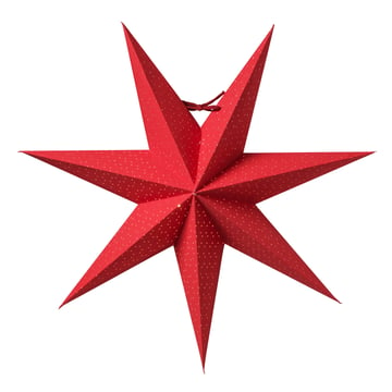 Watt & Veke Aino julstjärna slim röd 44 cm