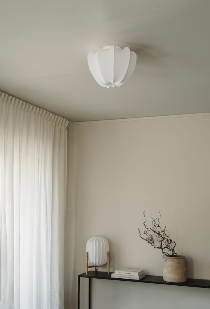Anna plafond mini Ø30 cm, White cotton Watt & Veke