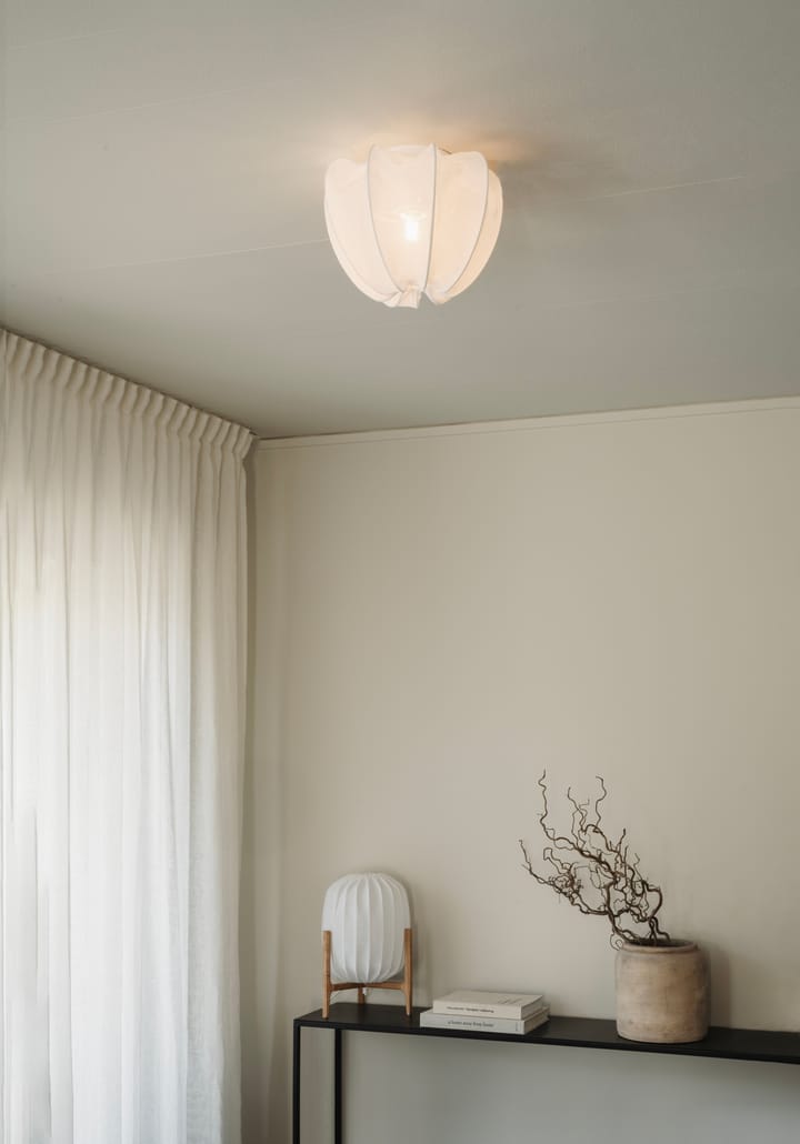 Anna plafond mini Ø30 cm, White linen Watt & Veke