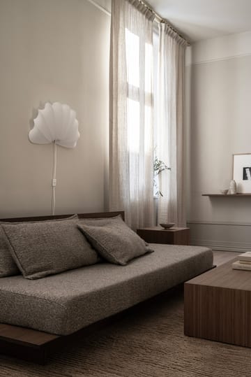 Anna vägglampa L 54 cm - White cotton - Watt & Veke