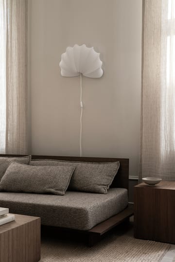 Anna vägglampa L 54 cm - White cotton - Watt & Veke