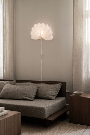 Anna vägglampa L 54 cm - White cotton - Watt & Veke