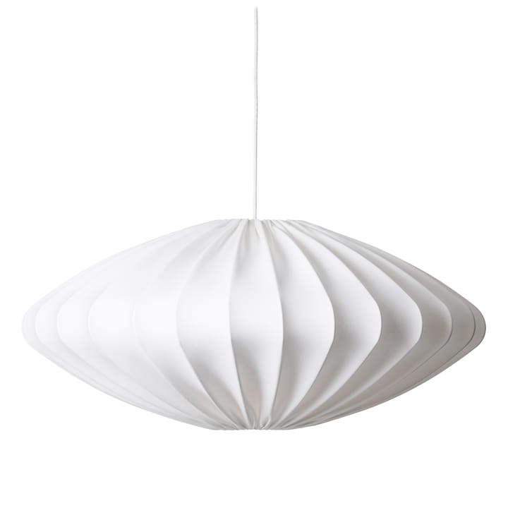 Ellipse lampskärm 80 cm bomull, Vit Watt & Veke